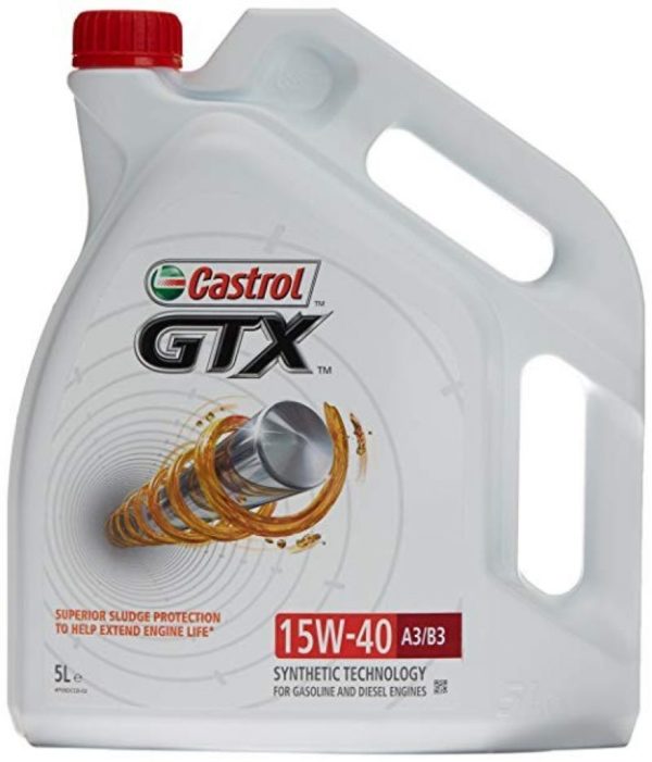 Castrol GTX 15W40 A3/B3 (voorheen High Mileage) - Motorolie - 5 Liter