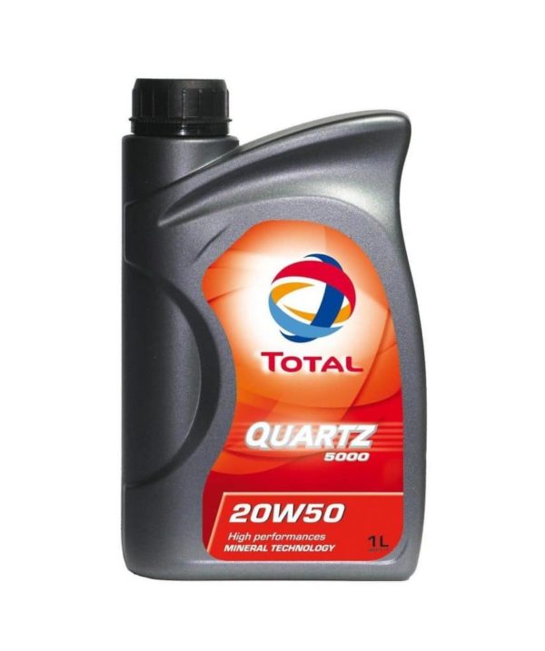 TOTAL Quartz 5000 20W50 - Motorolie - 1 Liter