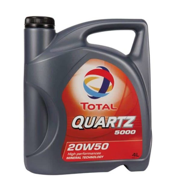 TOTAL Quartz 5000 20W50 - Motorolie - 4 Liter