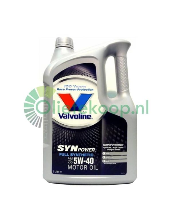 Valvoline SynPower 5W40 - Motorolie - 5 Liter