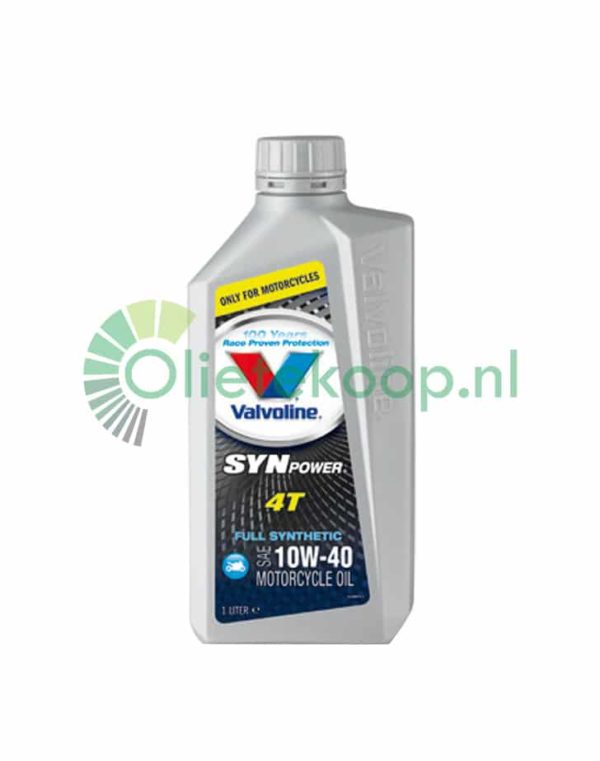 Valvoline Synpower 4T 10W40 - Motorolie - 1 Liter