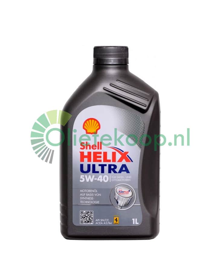 Shell Helix Ultra 5W40 - Motorolie - 1 Liter