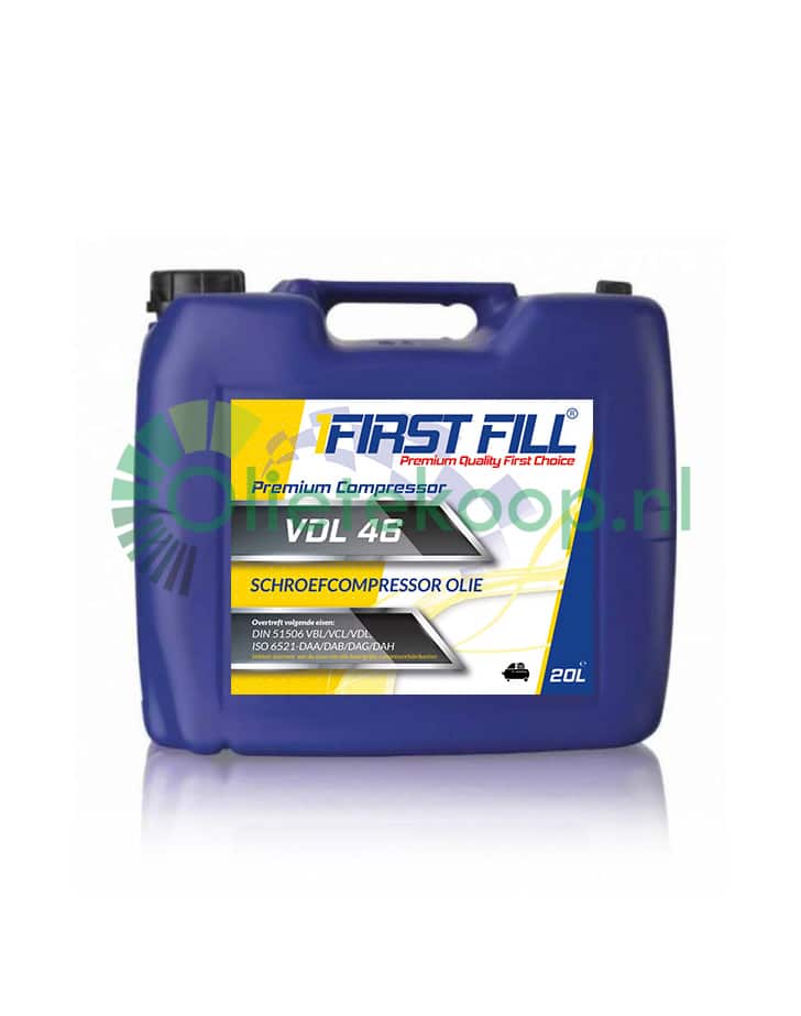 First Fill Schroefcompressoroil VDL 46 Compressorolie - 20 liter